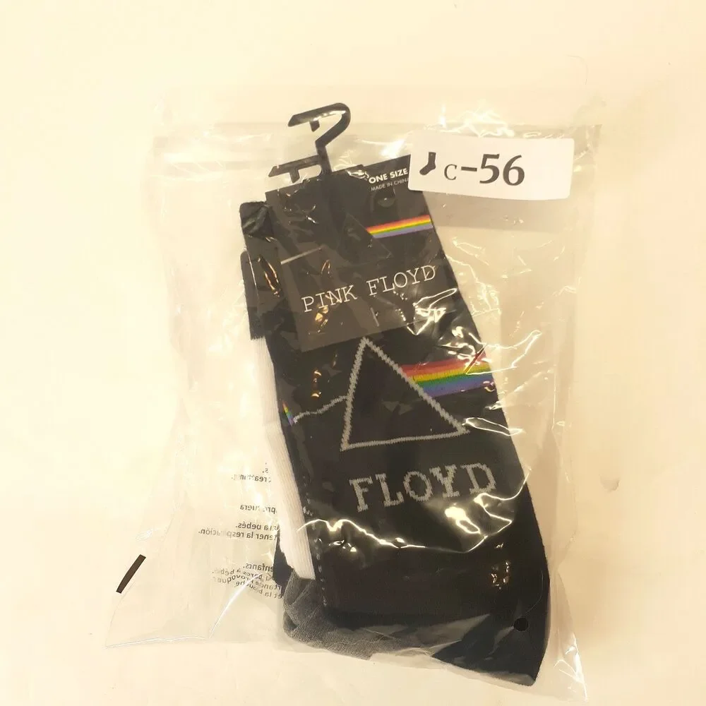 Pink Floyd The Wall Music Rock Band Novelty 2 Pair Adult Men Crew Size 6-12 NWT